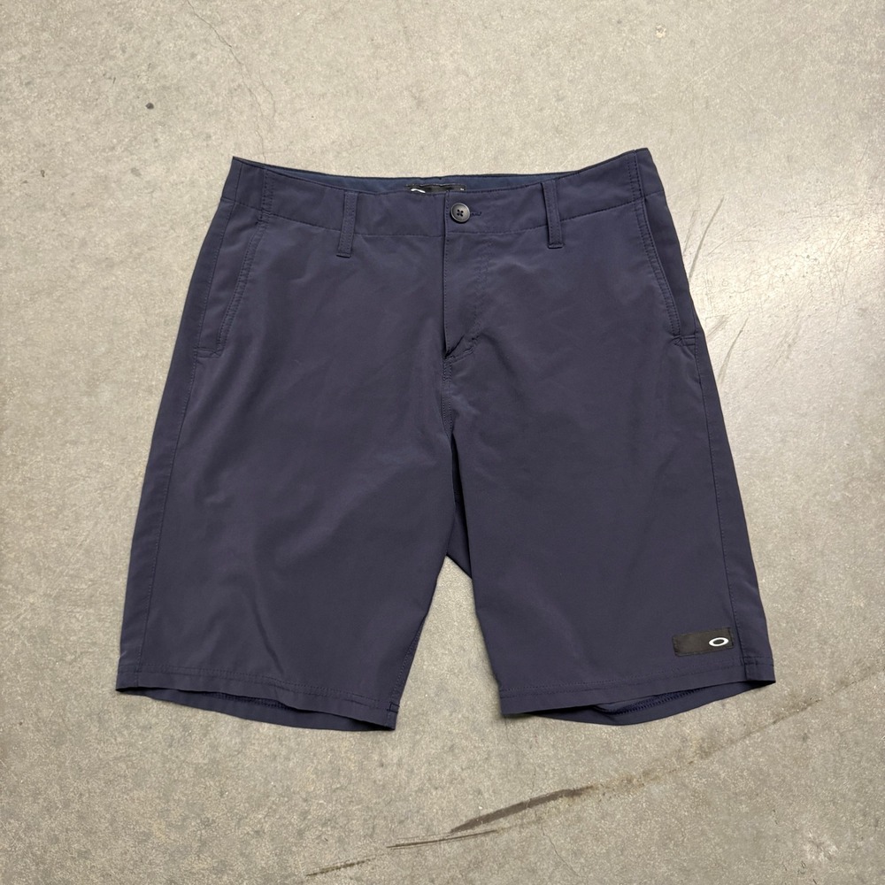 Oakley Mens Regular Fit Hybrid Shorts Navy Blue Size 31 Stretch Quick Dry